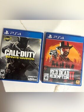 Sony PS4 games Call of Duty: Infinite Warfare & Red Dead Redemption II